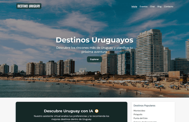Destino Uruguay Project Screenshot